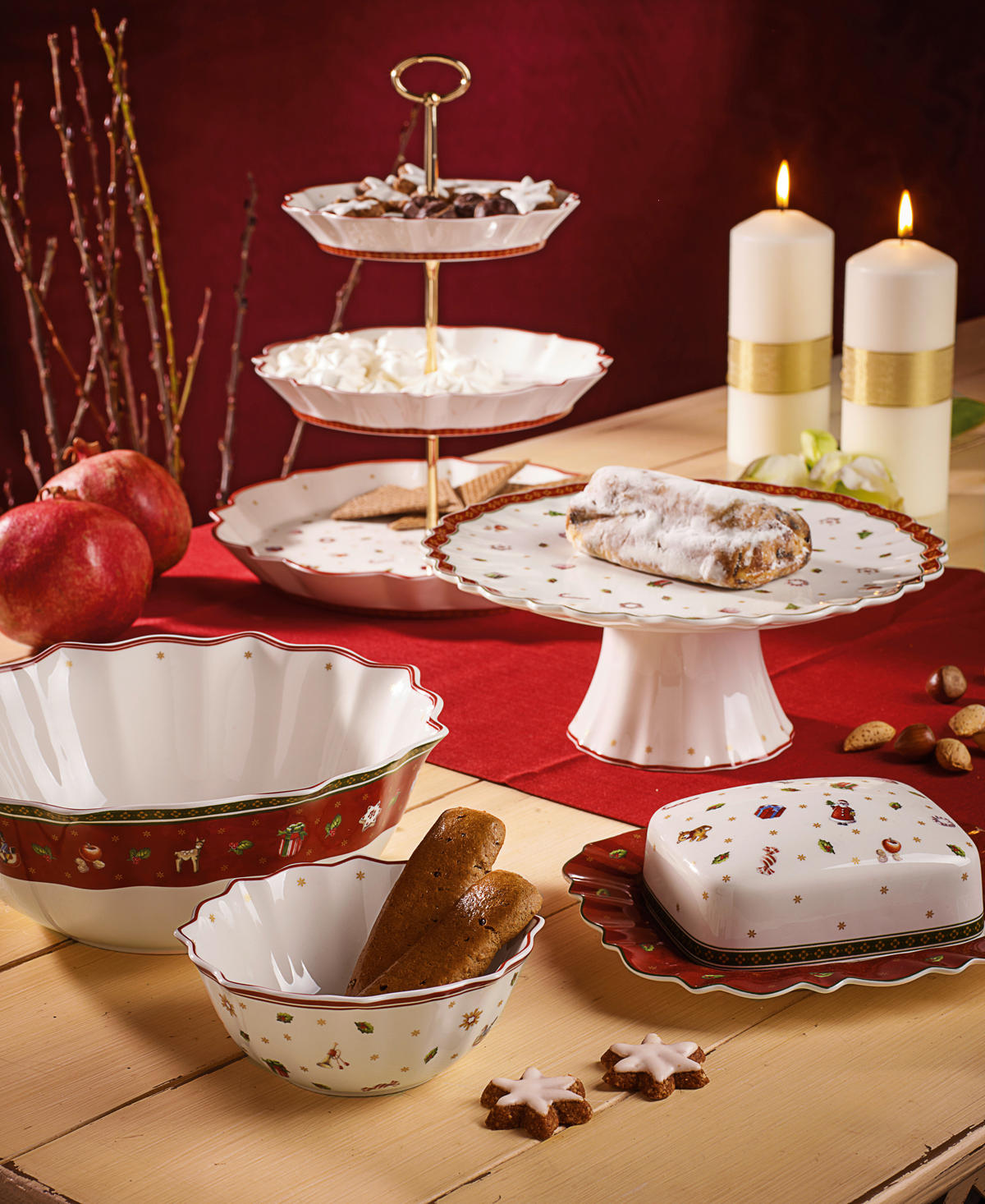 SKLEDICA ZA KOSMIČE  Toy's Delight  15 cm        - rdeča/bela, Design, keramika (15cm) - Villeroy & Boch