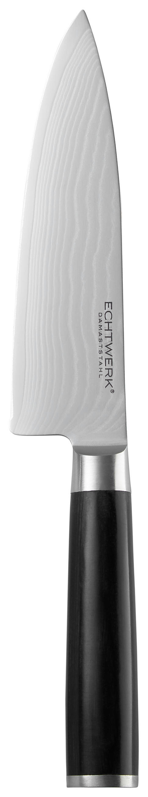 MESSERSET 3-teilig  - Edelstahlfarben/Schwarz, Trend, Holz/Metall (17,8/12,7/8,9cm) - Echtwerk