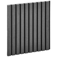 WANDPANEEL Schwarz  - Schwarz, Design, Holzwerkstoff/Kunststoff (41/41/2,1cm) - Livetastic