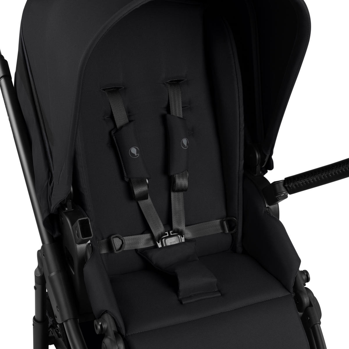 KINDERWAGENSET Salsa Core All in One  - Schwarz, Basics, Textil/Metall (63/123/97cm) - ABC Design