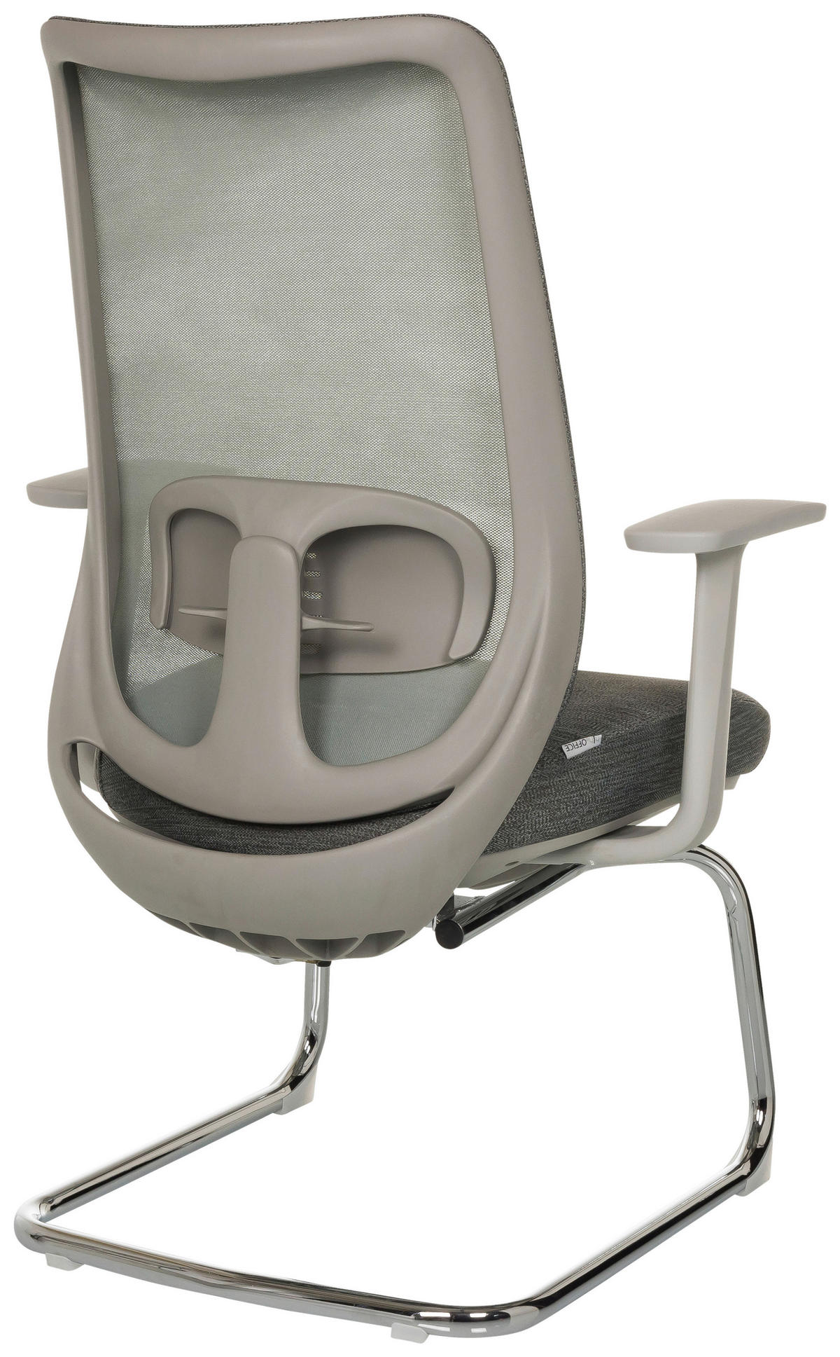 BESUCHERSTUHL Grau  - Silberfarben/Grau, MODERN, Kunststoff/Textil (67cm) - MID.YOU