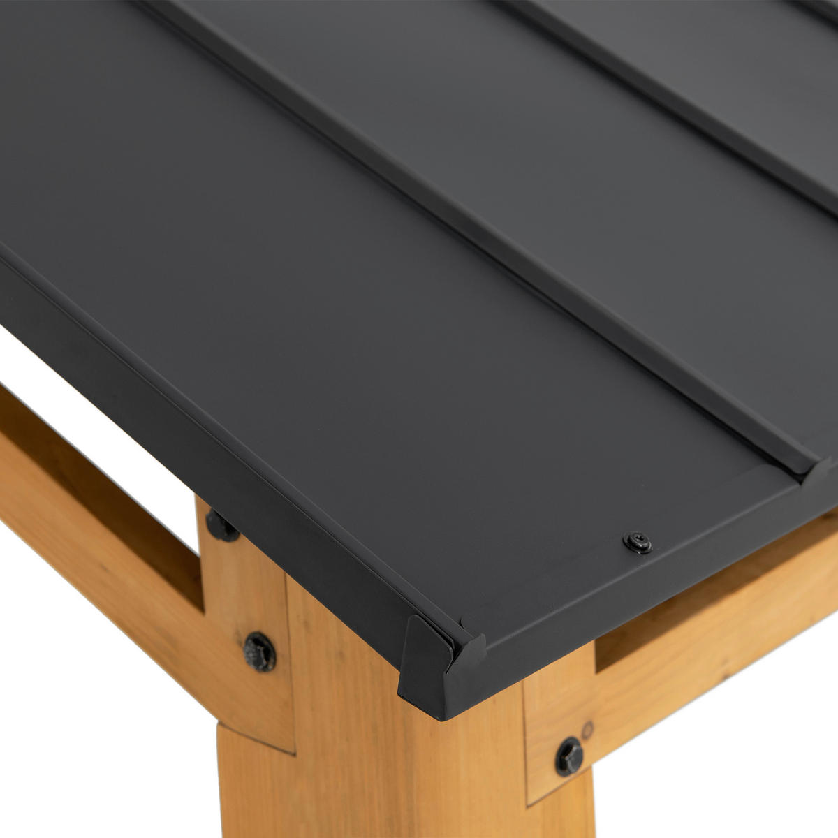 CARPORT  - Anthrazit, Basics, Holz/Metall (336cm) - Modante