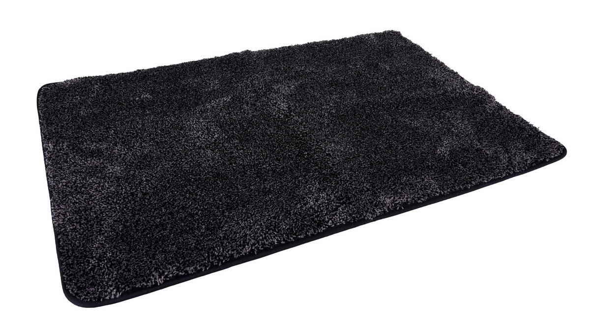 BADEMATTE Anthrazit 50/80 cm  - Anthrazit, Basics, Textil (50/80cm) - Boxxx