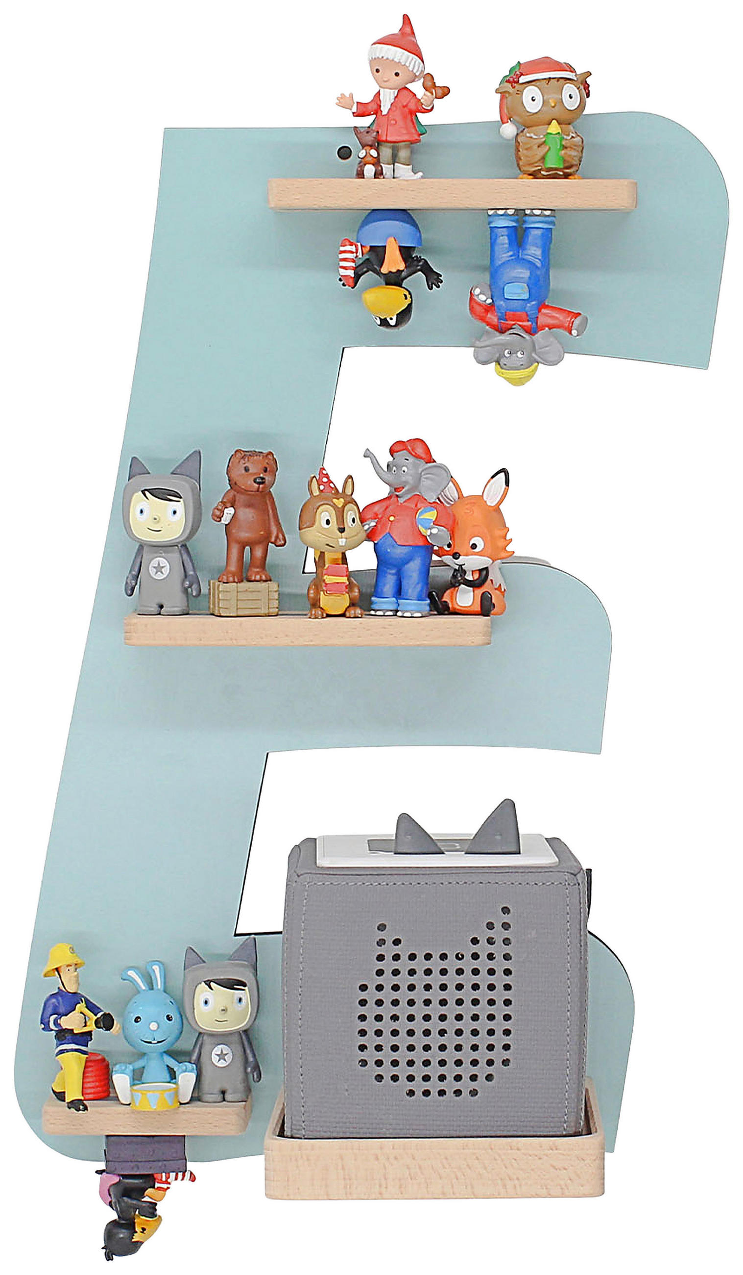 KINDERREGAL Grün  - Grün, MODERN, Holzwerkstoff (32/47/19cm) - MID.YOU