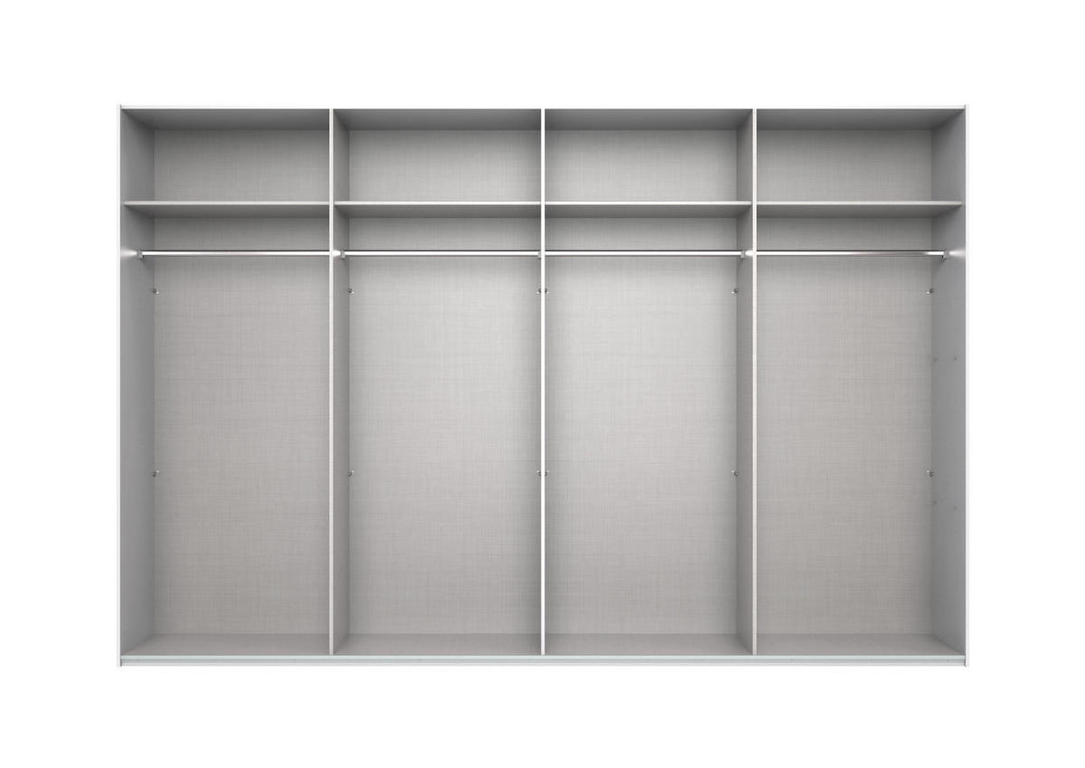 SCHWEBETÜRENSCHRANK in Weiss  - Weiss, Modern, Glas/Holzwerkstoff (360/236/64cm) - MID.YOU