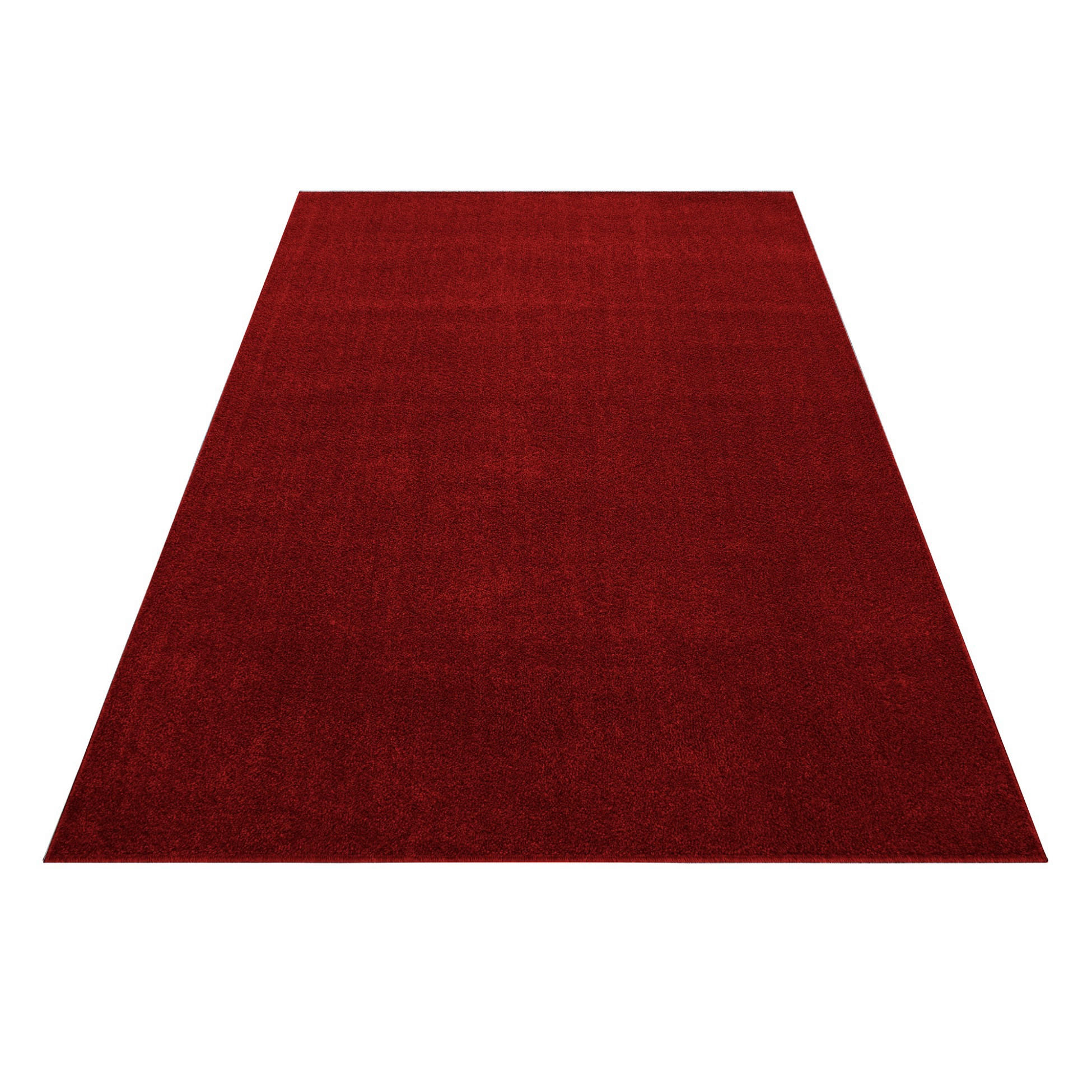 Hochflor Teppich Rot Ata 160x230 Cm