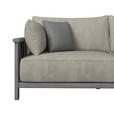 2-SITZER-SOFA  in Flachgewebe Anthrazit, Taupe  - Taupe/Anthrazit, ROMANTIK / LANDHAUS, Holz/Textil (219/83/98cm) - Dieter Knoll