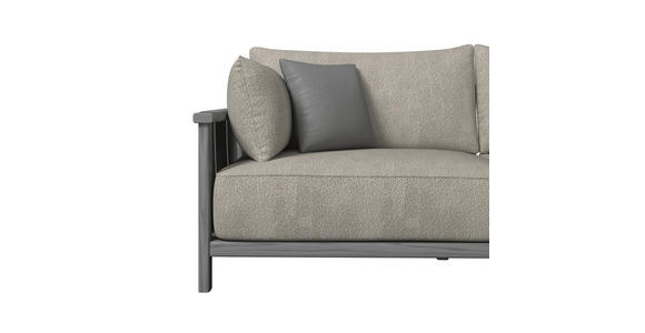 2-SITZER-SOFA  in Flachgewebe Anthrazit, Taupe  - Taupe/Anthrazit, ROMANTIK / LANDHAUS, Holz/Textil (219/83/98cm) - Dieter Knoll