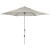 SONNENSCHIRM 320 cm Hellgrau  - Hellgrau/Alufarben, Basics, Textil/Metall (320cm) - Doppler