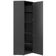 ECKSCHRANK 101/195/79 cm  - Schwarz/Graphitfarben, MODERN, Holzwerkstoff/Kunststoff (101/195/79cm) - Carryhome