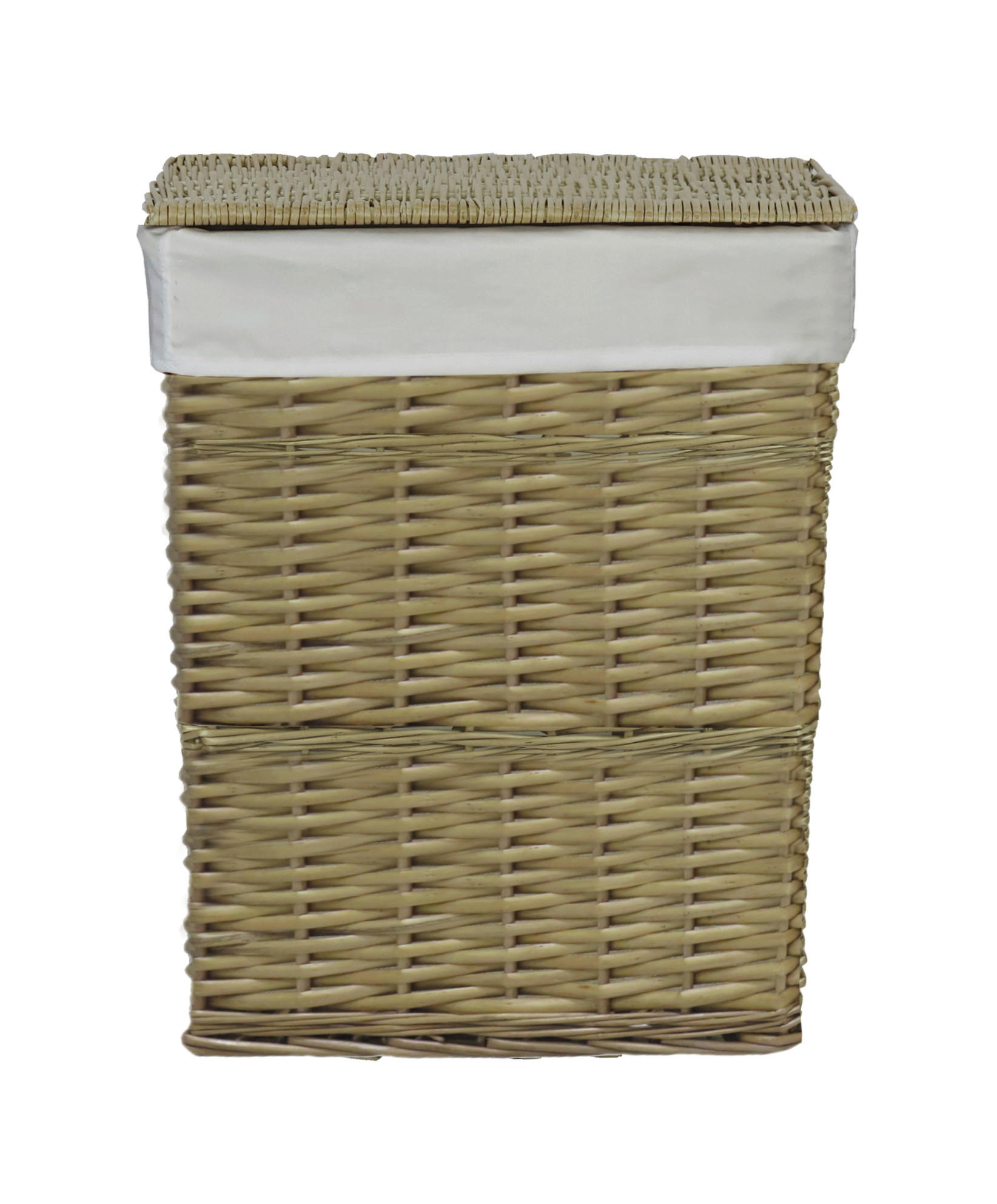 KÔŠ NA BIELIZEŇ, prírodná farba - prírodná farba, Basics, drevo/textil (38/48/28cm) - Ambia Home