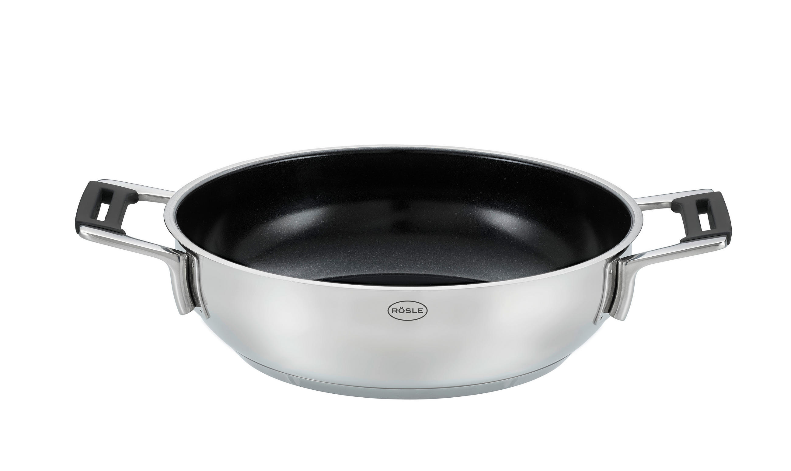 SERVIERPFANNE SILENCE PRO Keramikbeschichtung 24 cm  - Schwarz, Basics, Metall (24cm) - Rösle