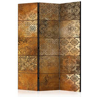 PARAVENT mit 3  Flügel - Beige/Braun, Basics, Holz/Kunststoff (135/172/3cm) - artgeist