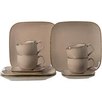 KAFFEESET 12-teilig  - Graubraun/Grau, Basics, Keramik (34/30/28cm) - Ritzenhoff Breker