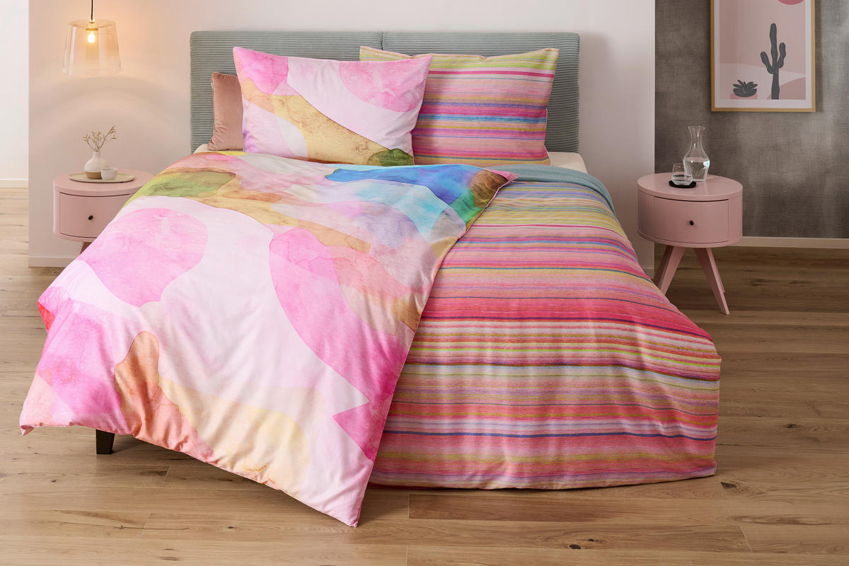 POSTELJINA SUZIE 140/200 cm saten višebojna  - višebojna, Trendi, tekstil (140/200cm) - Esposa
