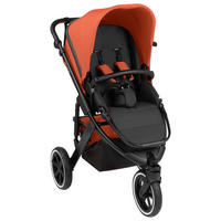 KOMBIKINDERWAGEN  SALSA RUN  CARROT  - Schwarz/Orange, Basics, Textil/Metall (95/63/109cm) - ABC Design