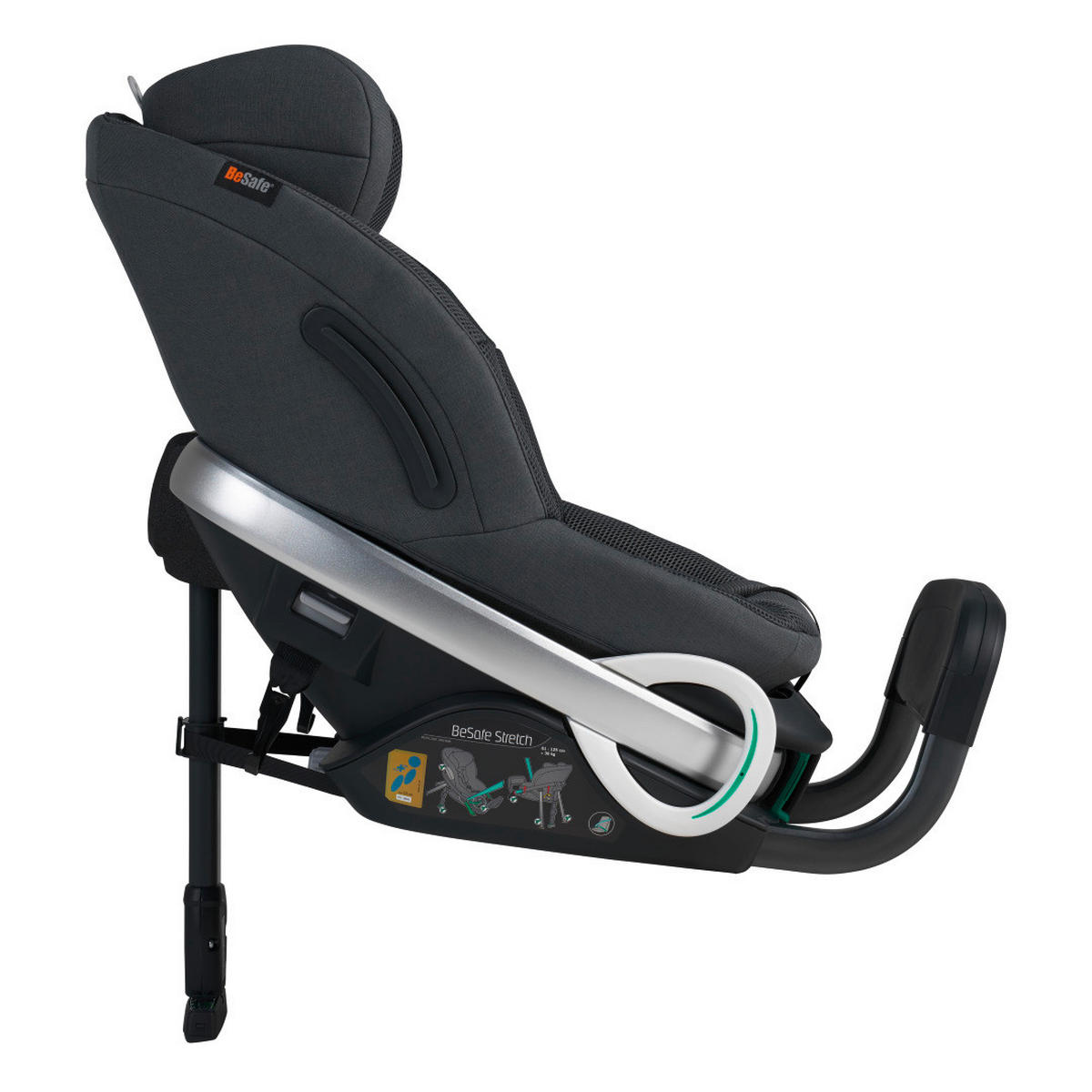 AUTO-SEDIŠTE ZA DECU  STRETCH  - crna, Osnovno, tekstil/plastika (10kg) - Besafe