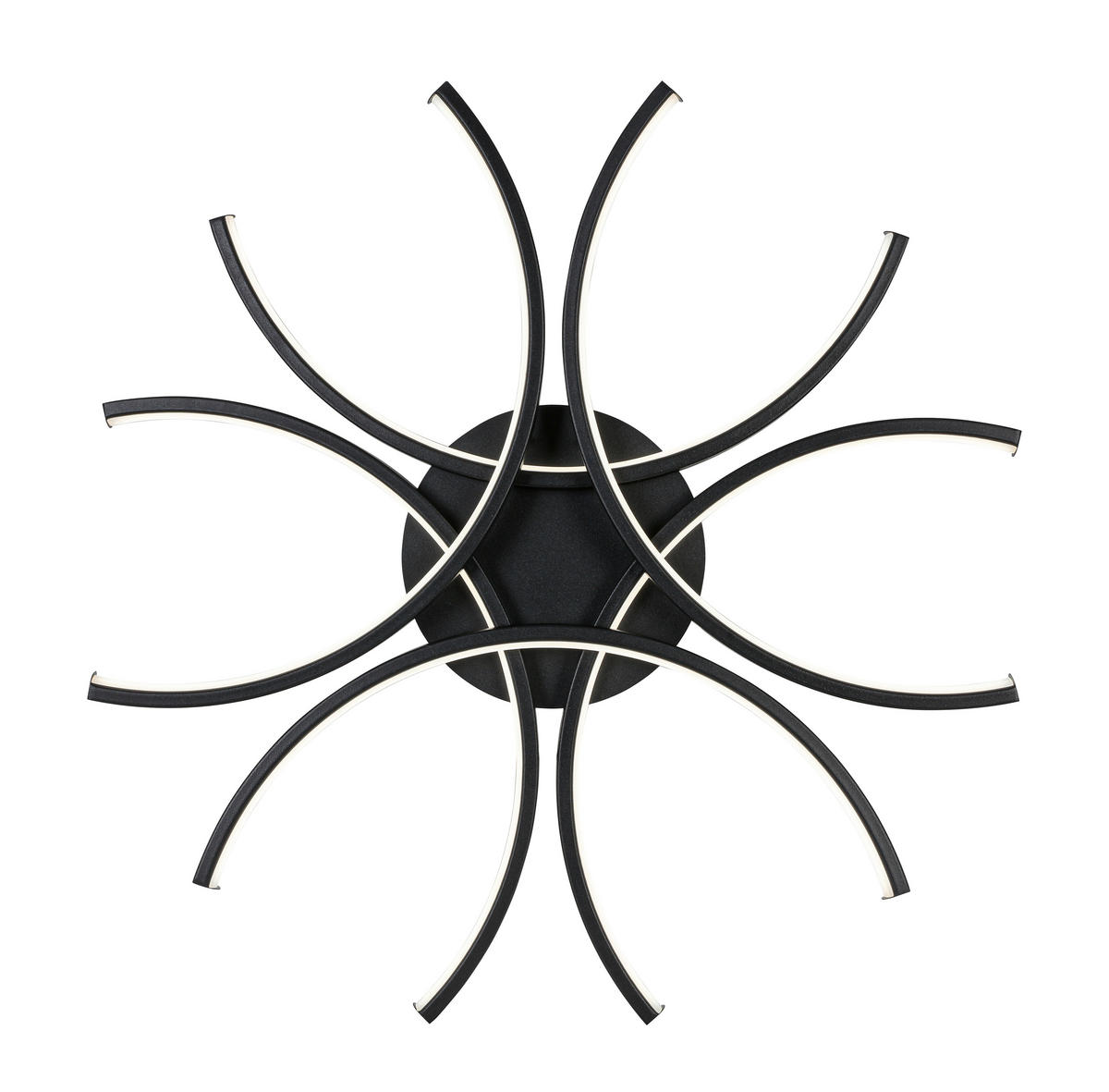 Plafonieră Cu Led 36 W  99,9/118 cm    - negru, Design, plastic/metal (99,9/118cm) - Novel