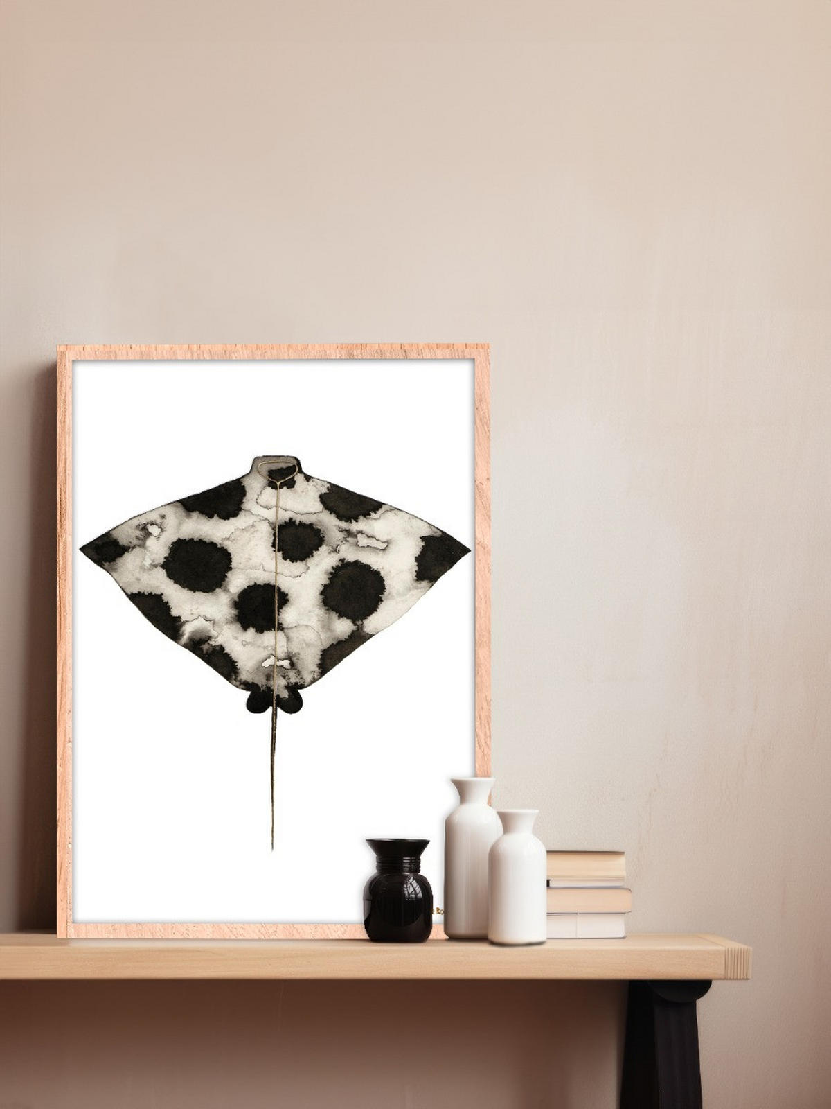 BILD Tiere  - Hellbraun/Schwarz, Basics, Holz/Kunststoff (50/70/10cm)