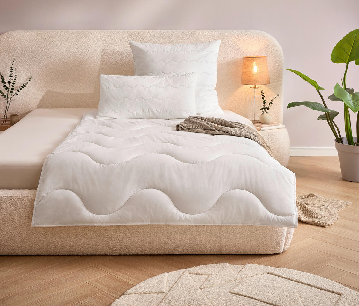 GANZJAHRESDECKE  Levante  135/200 cm   - Weiß, Basics, Textil (135/200cm) - Sleeptex