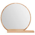 WANDSPIEGEL  - Eichefarben, Design, Glas/Holzwerkstoff (65/56/17cm) - Xora