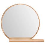 WANDSPIEGEL  - Eichefarben, Design, Glas/Holzwerkstoff (65/56/17cm) - Xora