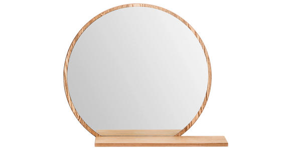 WANDSPIEGEL  - Eichefarben, Design, Glas/Holzwerkstoff (65/56/17cm) - Xora