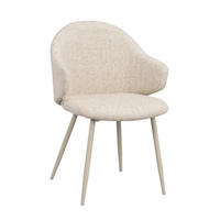 STOL MED ARMSTÖD     - beige, Klassisk, metall/trä (58/83/60cm) - Rowico