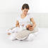 KOJICÍ POLŠTÁŘ - krémová/šedohnědá, Basics, textil (160cm) - My Baby Lou KOJICÍ POLŠTÁŘ - krémová/šedohnědá, Basics, textil (160cm) - My Baby Lou