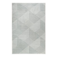 WEBTEPPICH Wohnzimmer 120/170 cm Velvet Groove Grau, Türkis rechteckig  - Türkis/Grau, KONVENTIONELL, Textil (120/170cm) - Esprit