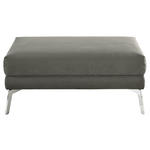 HOCKER Flachgewebe Graphitfarben  - Chromfarben/Graphitfarben, Design, Textil/Metall (109/44/74cm) - Dieter Knoll