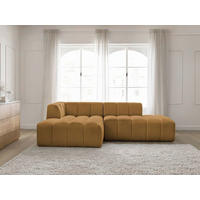 ECKSOFA  ANNECY Gelb Bouclé  - Gelb/Schwarz, MODERN, Kunststoff/Textil (170/262cm)