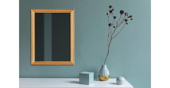 WANDSPIEGEL 34/45/2 cm  - Goldfarben, Trend, Glas/Holz (34/45/2cm) - Boxxx