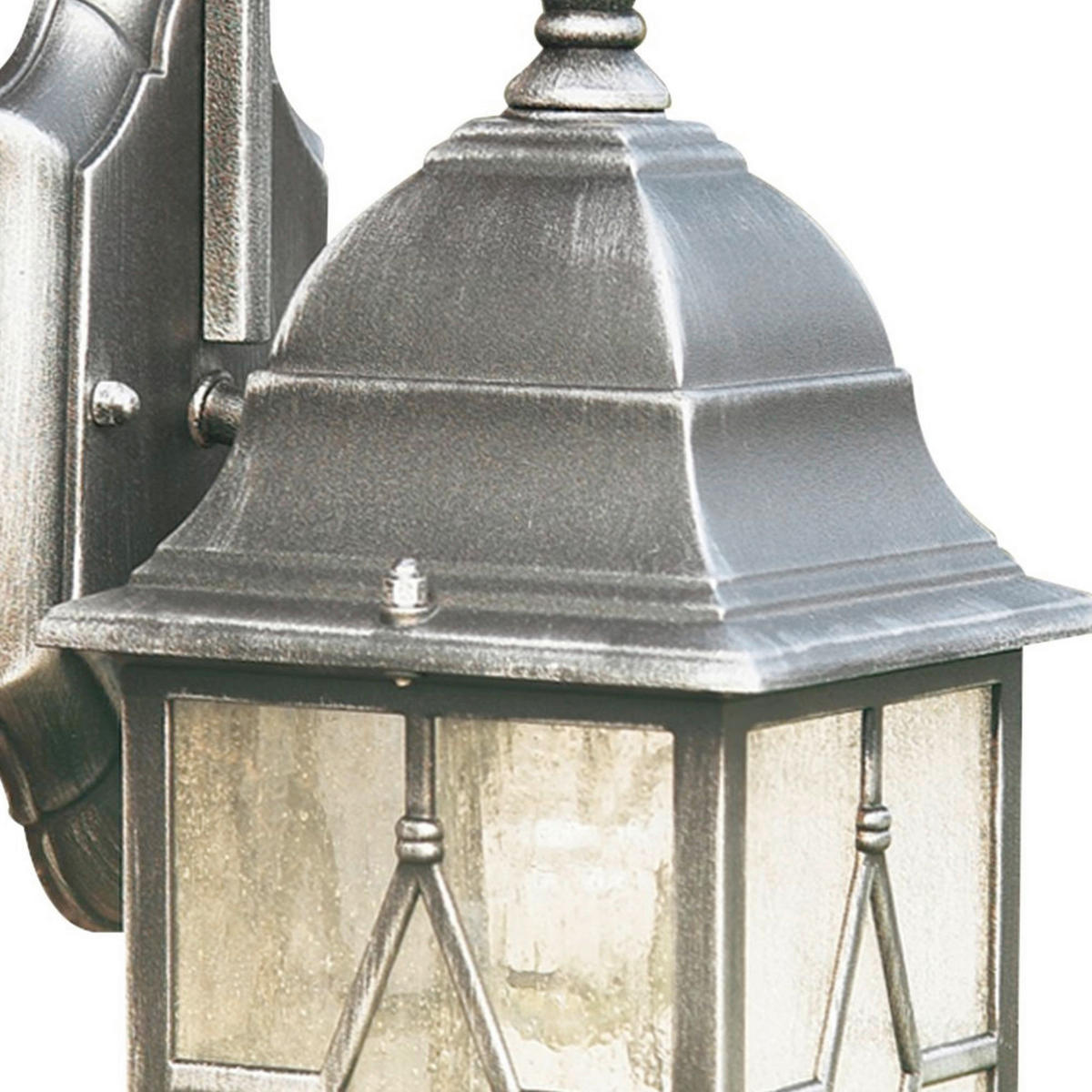 AUSSENWANDLEUCHTE Genoa 18/15/33 cm  - Klar/Silberfarben, KONVENTIONELL, Glas/Kunststoff (18/15/33cm)