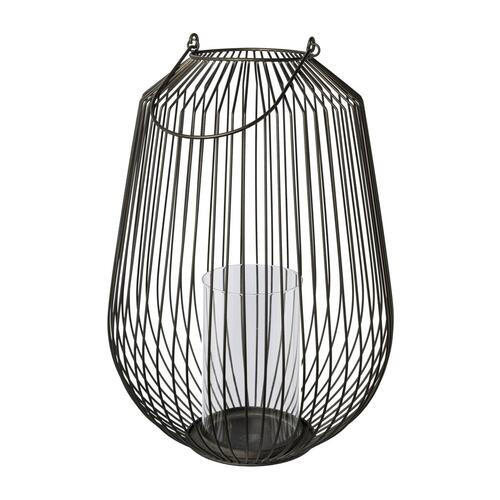 WINDLICHT Schwarz  - Schwarz, Basics, Metall (35cm) - P & B