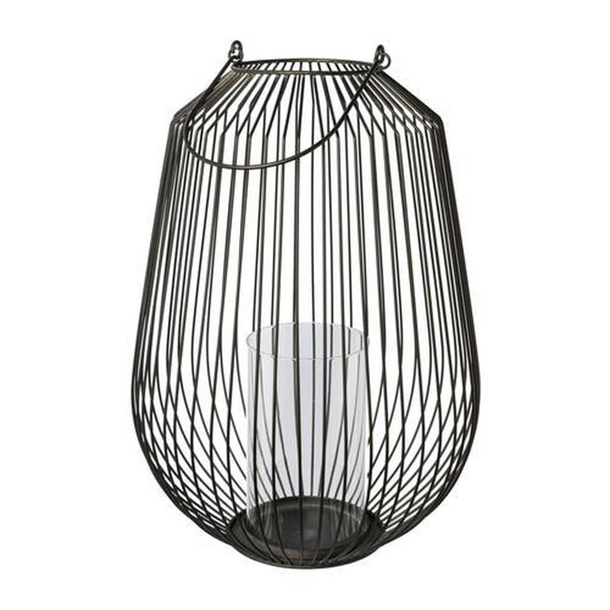 WINDLICHT Schwarz  - Schwarz, Basics, Metall (35cm) - P & B