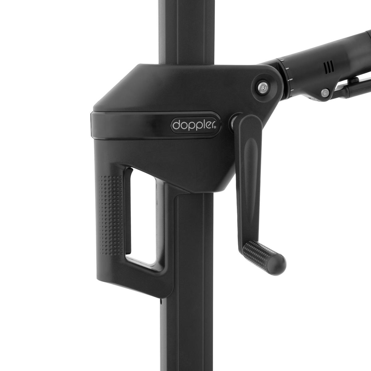SENČNIK - črna/antracit, Basics, kovina/tekstil (240/135cm) - Doppler