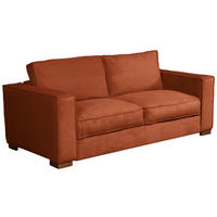 SCHLAFSOFA Cord Rostfarben  - Rostfarben/Dunkelbraun, Design, Holz/Textil (203/85/99cm) - MID.YOU
