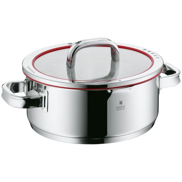 BRATENTOPF Function 4 4,1 L  - Edelstahlfarben, Basics, Glas/Kunststoff (24cm) - WMF
