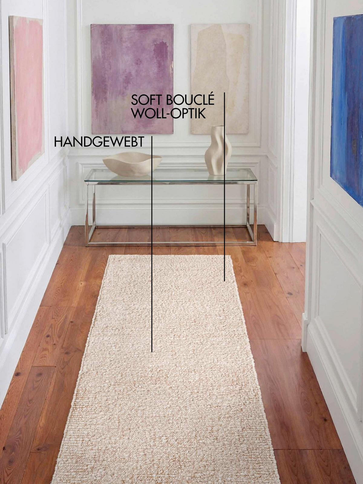 LÄUFER 80/300 cm Notting Hill Creme, Beige  - Beige/Creme, Basics, Textil (80/300cm) - Ted Baker