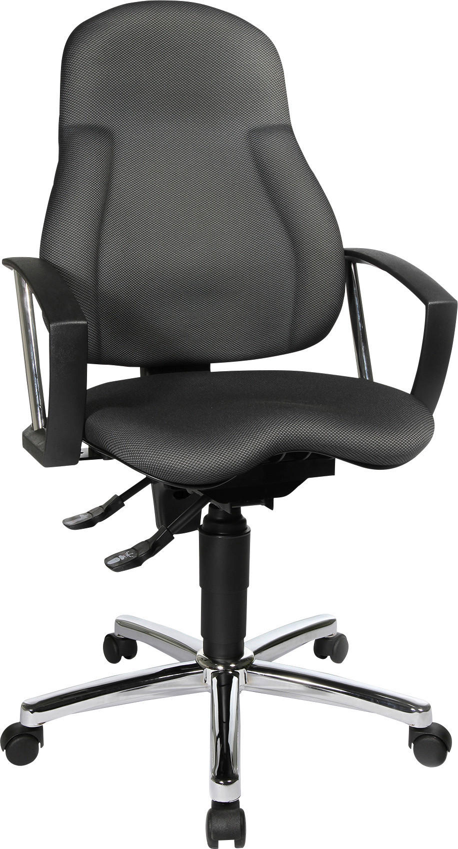 DREHSTUHL  in Anthrazit  - Anthrazit, Basics, Kunststoff/Textil (48/104-117/45cm) - Topstar