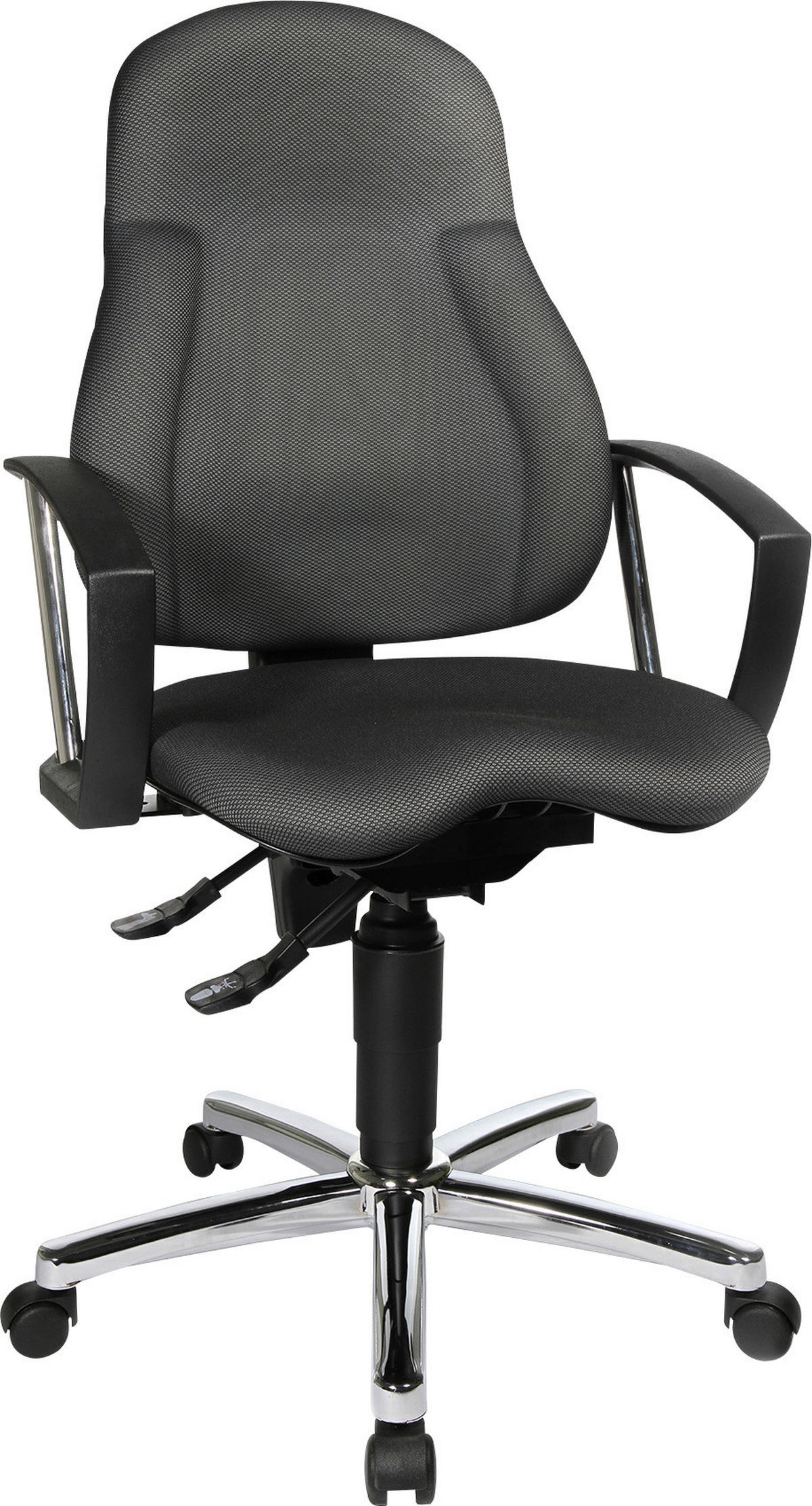 DREHSTUHL  in Anthrazit  - Anthrazit, Basics, Kunststoff/Textil (48/104-117/45cm) - Topstar