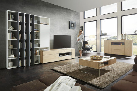 WOHNWAND in Weiß, Nussbaumfarben online kaufen ➤ XXXLutz WOHNWAND in Grau, Weiß, Nussbaumfarben online kaufen ➤ XXXLutz