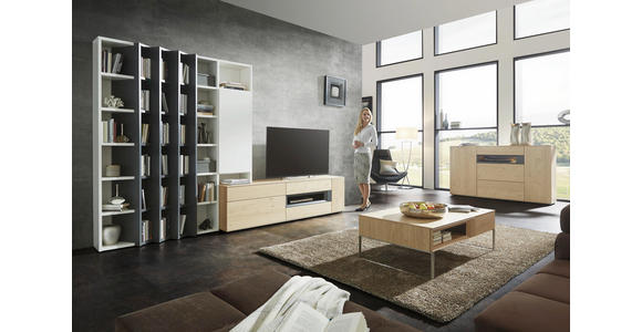 HIGHBOARD 90/145/37 cm - Titanfarben/Nussbaumfarben, Design, Holz/Holzwerkstoff (90/145/37cm) - Dieter Knoll