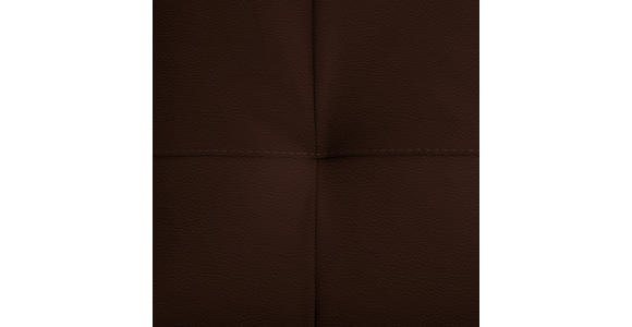 ECKSOFA in Echtleder Braun 313/165 cm - Schwarz/Braun, Design, Leder/Metall (313/165cm) - Emilio Belluti
