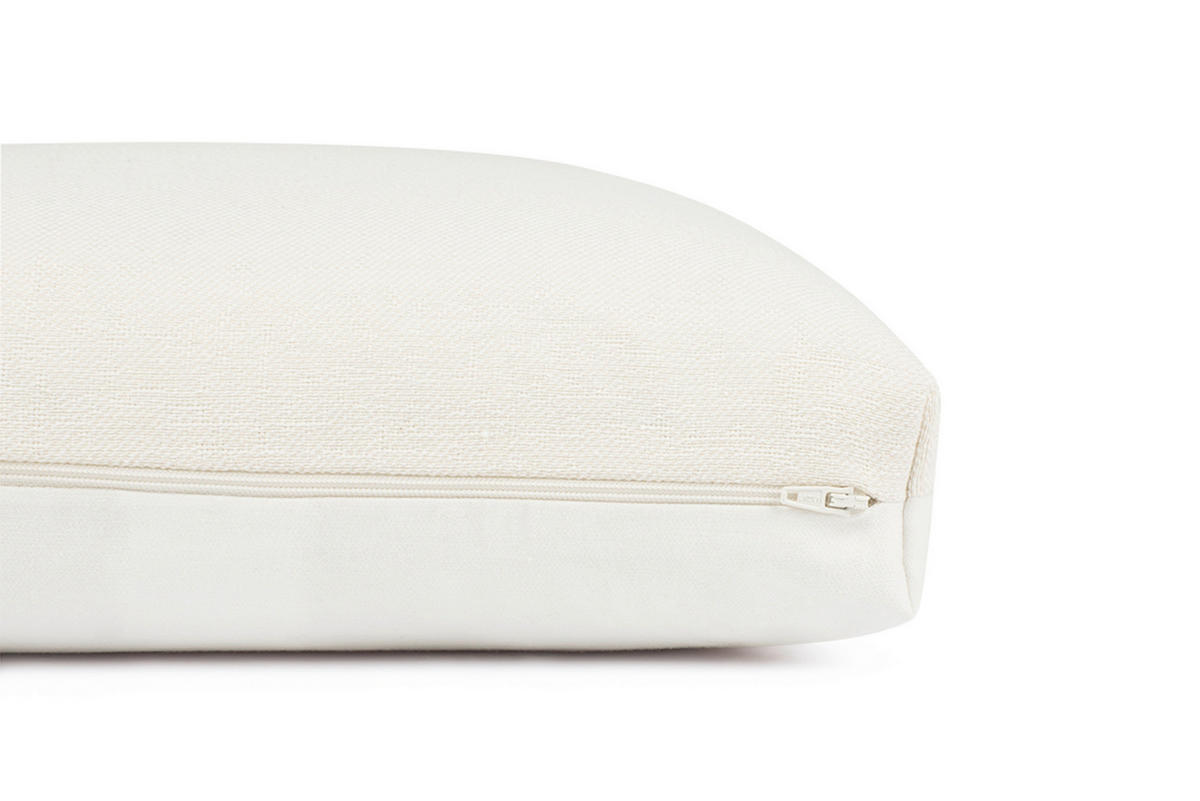 KISSENHÜLLE SW-Solo 38/38 cm  - Weiss/Champagner, Basics, Textil (38/38cm) - Schöner Wohnen