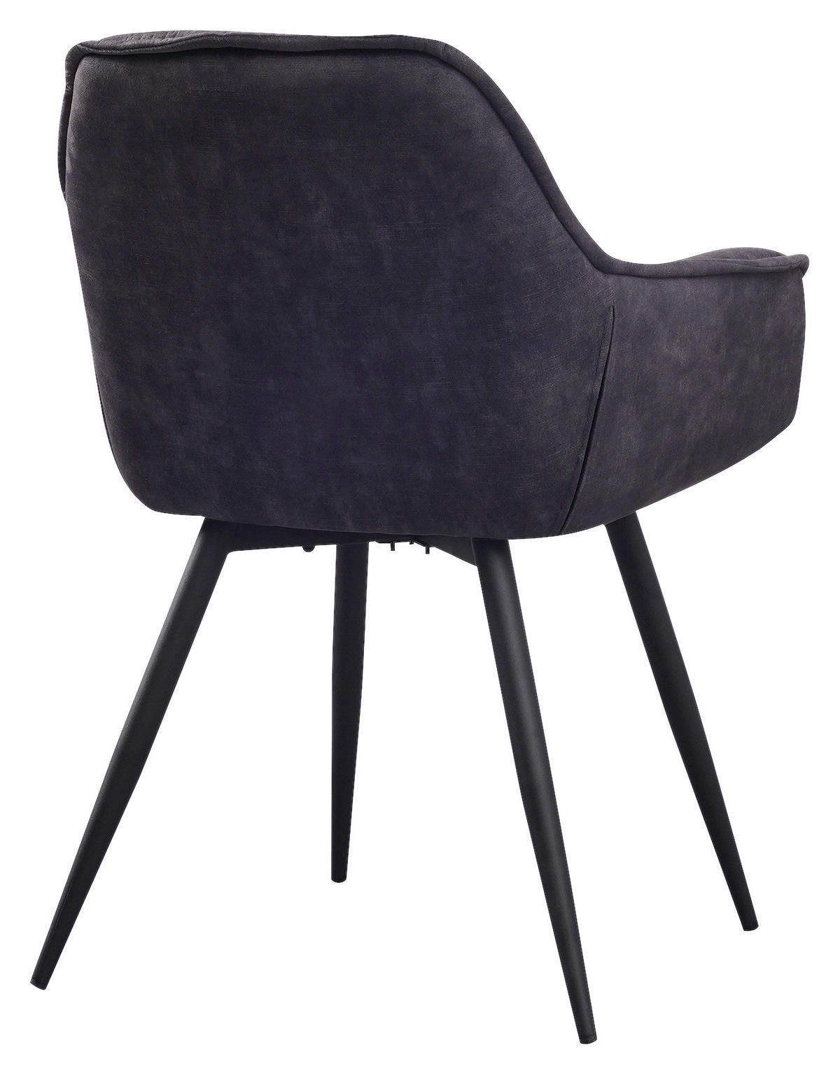 SADA STOLIČIEK 2 kus - čierna/antracitová, Konventionell, kov/textil (54/86/53cm) - MID.YOU