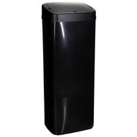 ABFALLSAMMLER 50 l  Metall, Kunststoff  - Schwarz Hochglanz/Schwarz, MODERN, Kunststoff/Metall (32/84/24cm) - MID.YOU