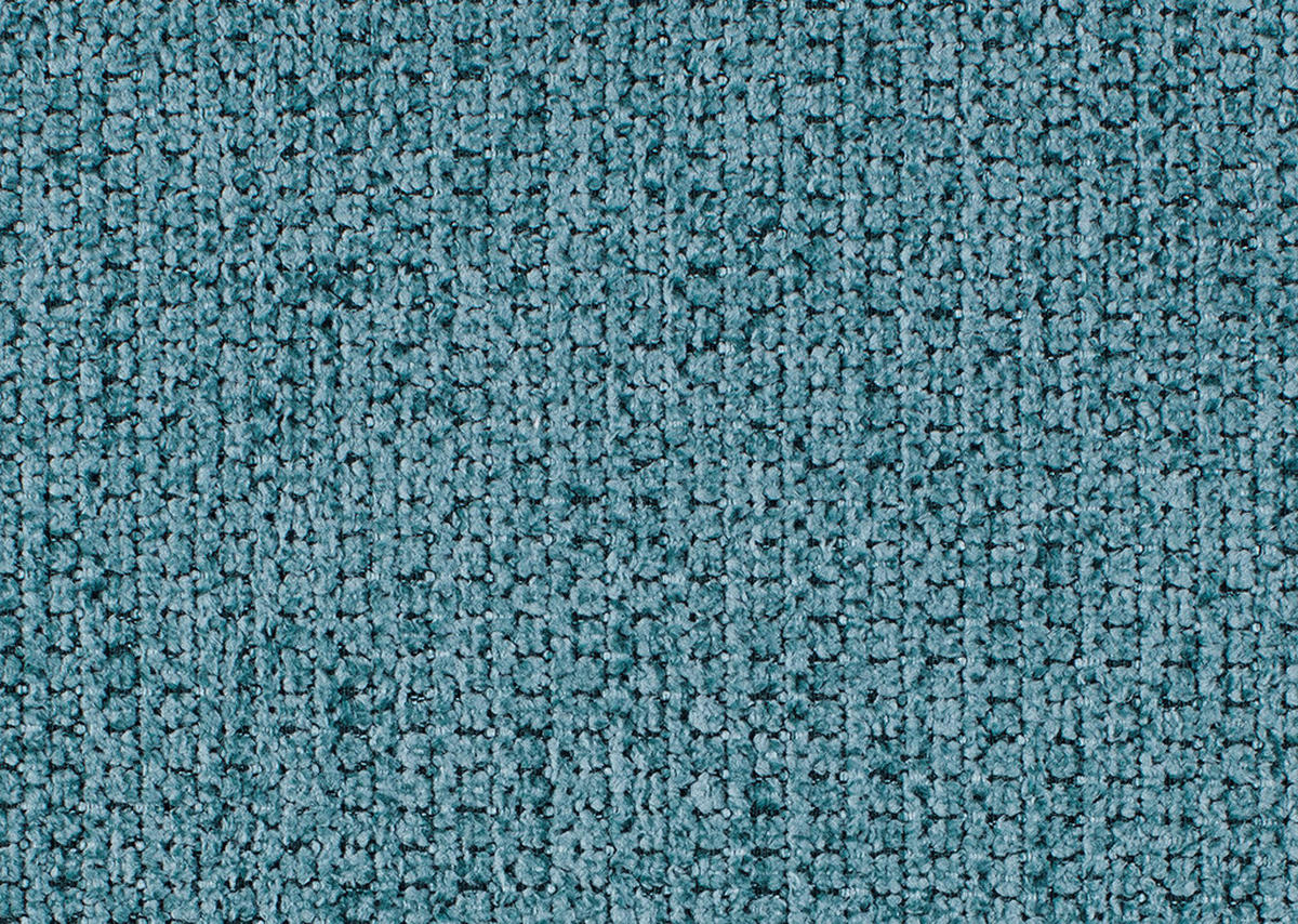 ECKSOFA in Chenille Blau  - Blau/Schwarz, Modern, Textil/Metall (200/285cm) - MID.YOU