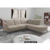 ECKSOFA Mikrofaser Beige  - Beige/Schwarz, Konventionell, Textil/Metall (300/267cm) - Sit & More